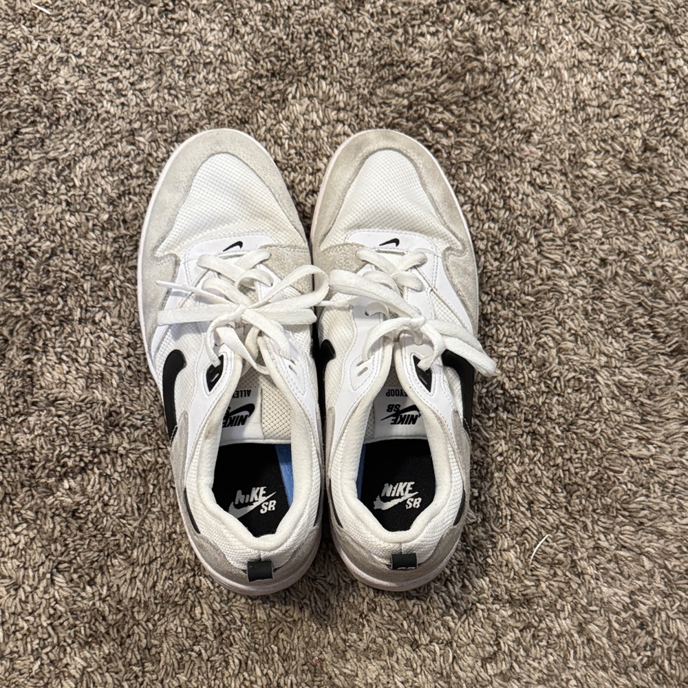 Nike SB White and Black Skate Shoes